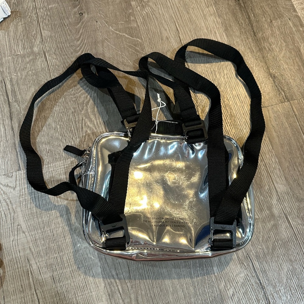 Adidas Mini Metallic Airline Backpack NEW - Picture 4 of 4